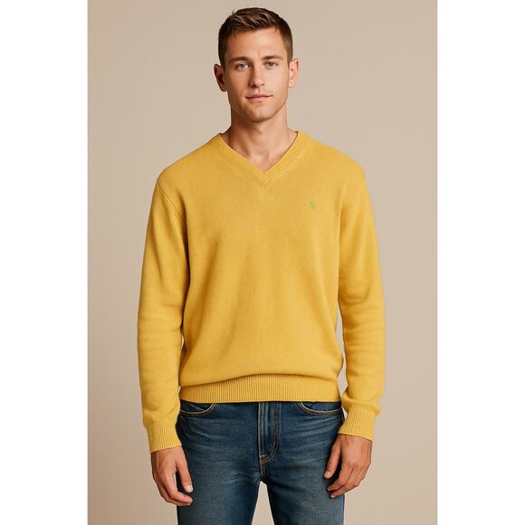 Vintage Abercrombie Muscle Sweater – Yellow – Size L - Picture 3 of 5